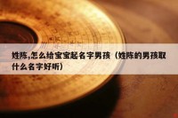 姓陈,怎么给宝宝起名字男孩(姓陈的男孩取什么名字好听)