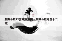 紫微斗数12宫顺序原因（紫微斗数命盘十二宫）