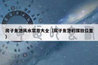 房子鱼池风水禁忌大全（房子鱼池的摆放位置）