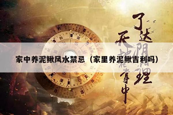 家中养泥鳅风水禁忌（家里养泥鳅吉利吗）