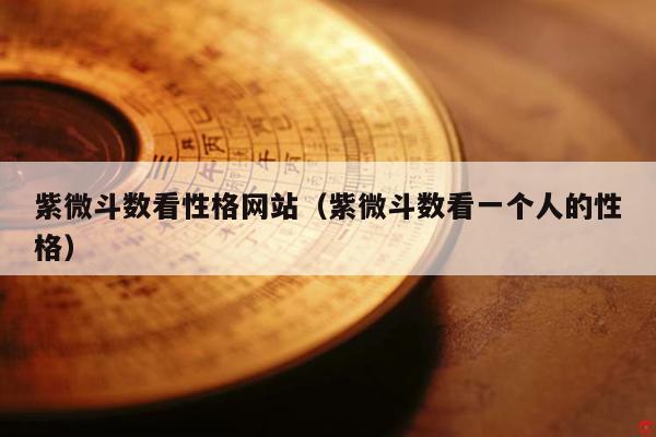 紫微斗数看性格网站（紫微斗数看一个人的性格）