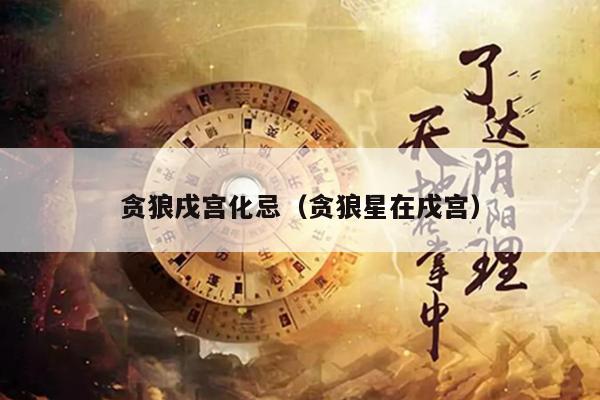 贪狼戌宫化忌（贪狼星在戌宫）