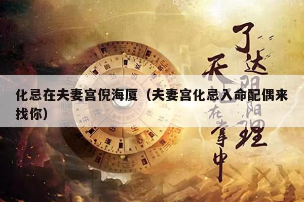 化忌在夫妻宫倪海厦（夫妻宫化忌入命配偶来找你）