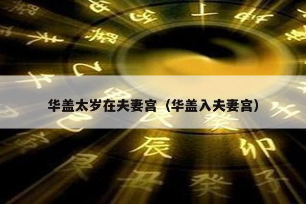 华盖太岁在夫妻宫（华盖入夫妻宫）